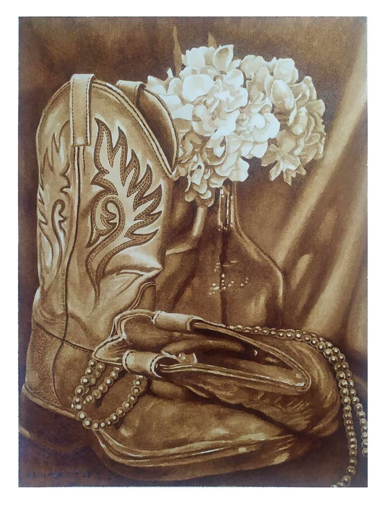 Boots & Pearls (30 x 40 cm)