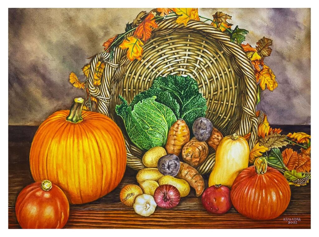 Vegies (22 x 15.75 inches)